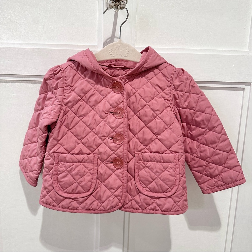 GAP Kids 18-24M Pink Quilted Coat Jacket